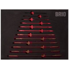 Brio Anahtar İki Ağız Set 12 Parça 6X7-30X32 Sünger Yatak Boş