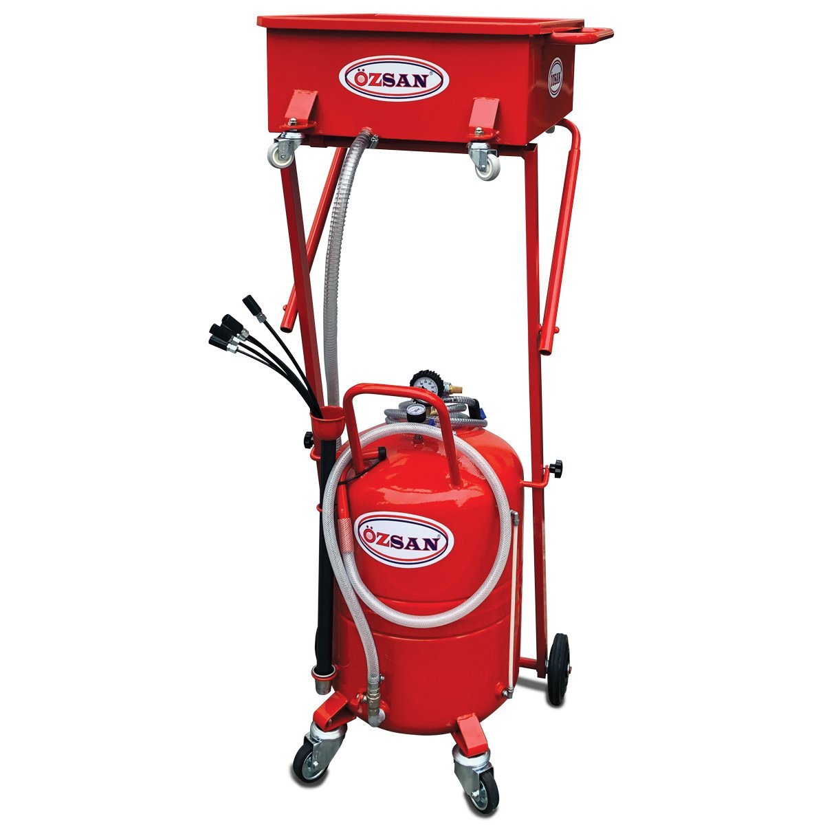 Teleskopik Yağ Emme Pompası 80+50Lt (Çift Kollu Fanussuz)