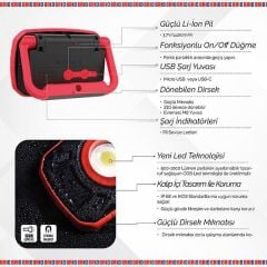 Brio Led Akülü Lamba Flood Lıght 1000L