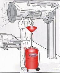 80 Lt Havalı Atık Yağ Toplama Cihazı