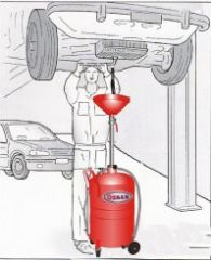 Özsan 6691 Havalı Yağ Boşaltma Kovası 80Lt (Geniş Hunili 480mm)