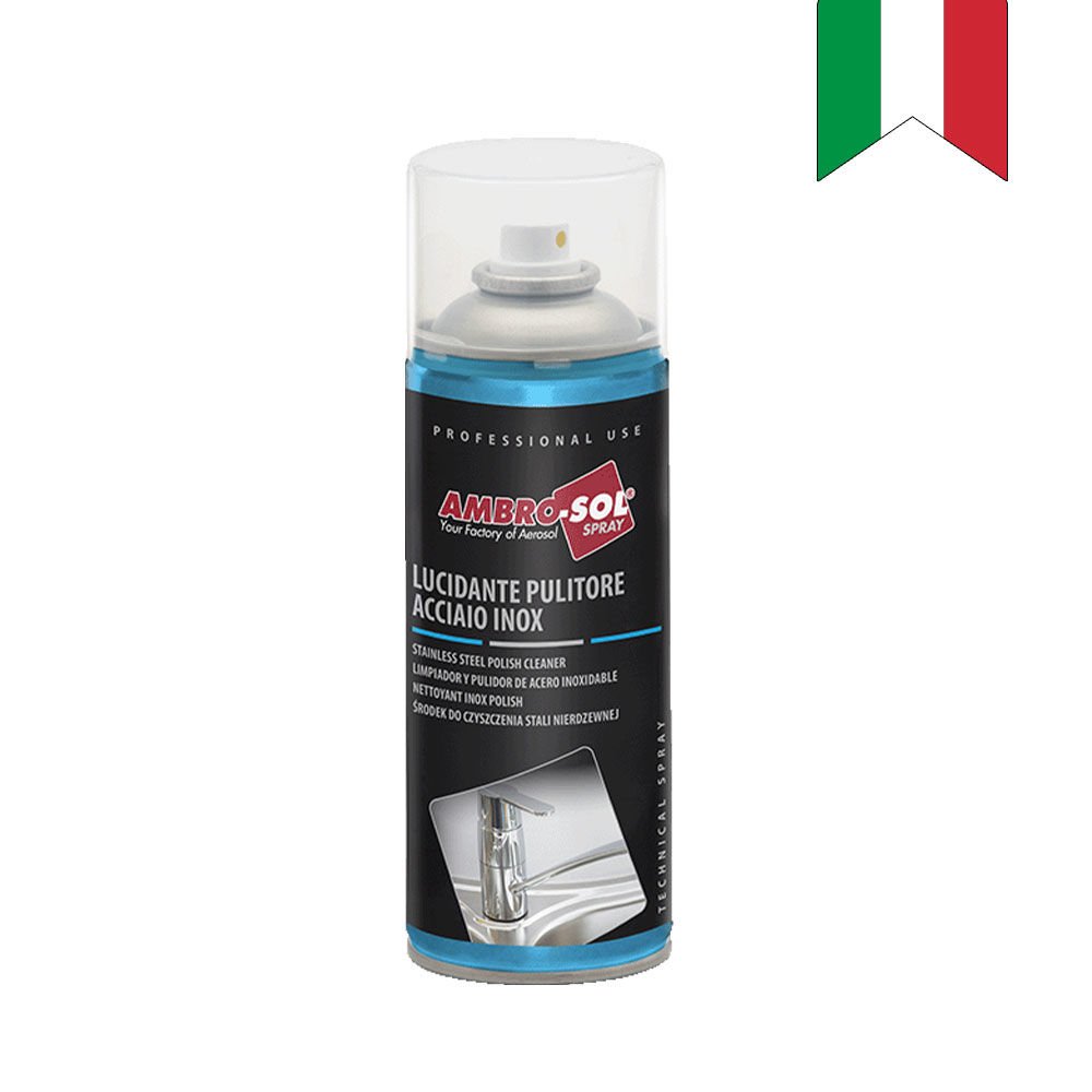 Ambro-Sol Paslanmaz Çelik Temizleme Spreyi 400 Ml