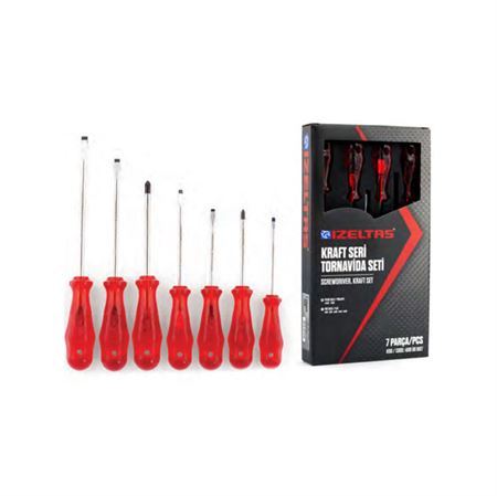 İzeltaş 4100 00 8107 Kraft Tornavida Seti 7 Parça