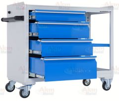 Takım Arabası Raflı 4 Çekmeceli D-30.206