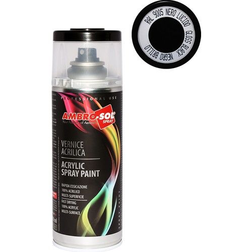 Ambro-Sol Sprey Boya Siyah Parlak B9005 400Ml