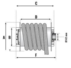 Egzoz Gazı Tahliye Sistemi Makarası 180 C°