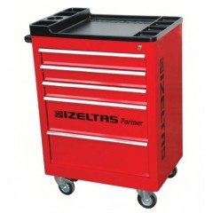 İzeltaş 8235 Partner Takım Dolabı 5 Çekmeceli İçi Dolu 118 Parça