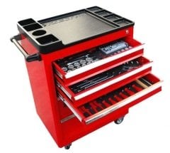 İzeltaş 8235 Partner Takım Dolabı 5 Çekmeceli İçi Dolu 118 Parça