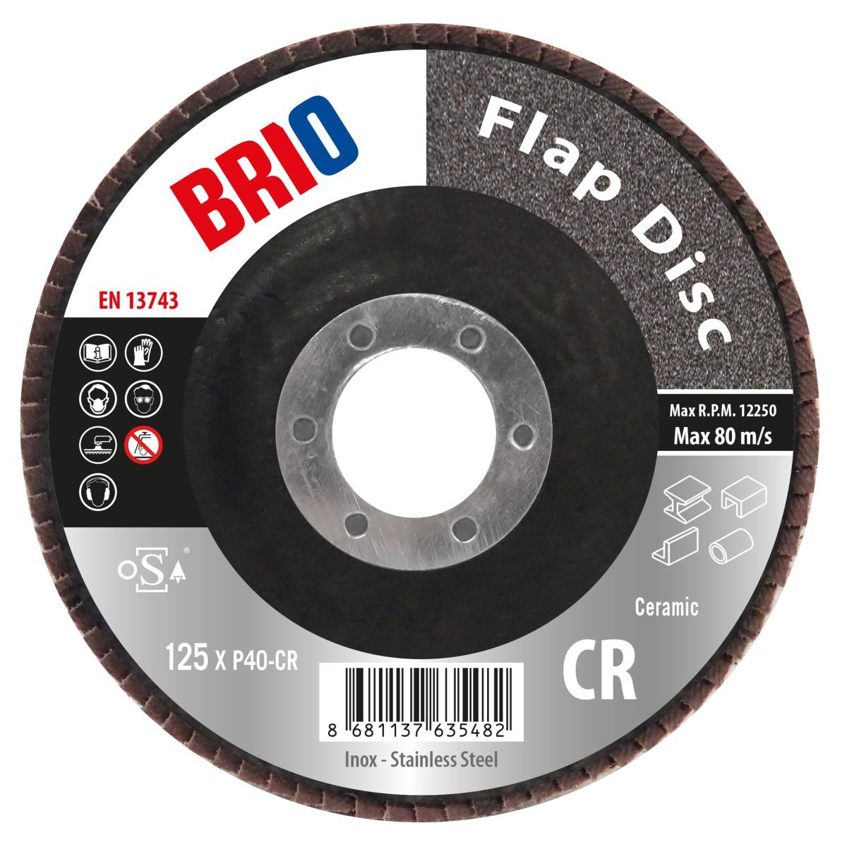 Brio Flap Disk 125XP40 Cr