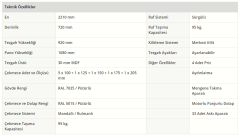 Profil Panjurlu A-15.702 Çalışma Tezgahı