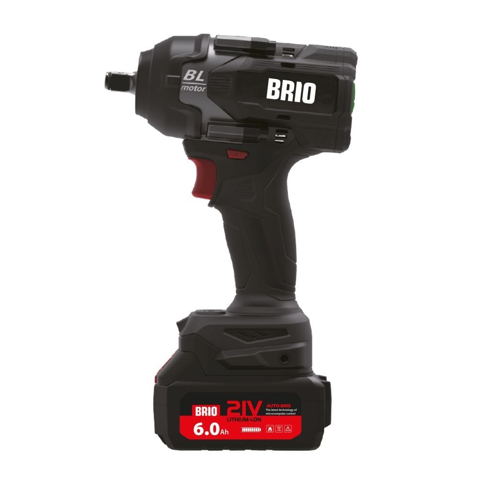 Brio Akülü Somun Sökme Çift Akülü 1/2 950 Nm 21V - 6.0AH 2,8 Kg