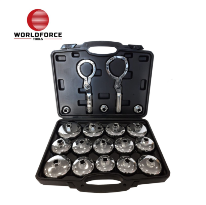 Worldforce 11051 Tas Tipi Yağ Filtre Soketi Seti 19 Parça