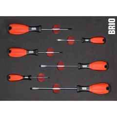 Brio Hareketli Takım Dolabı 6 Çekmece New 233 Parça Kırmızı Dolu