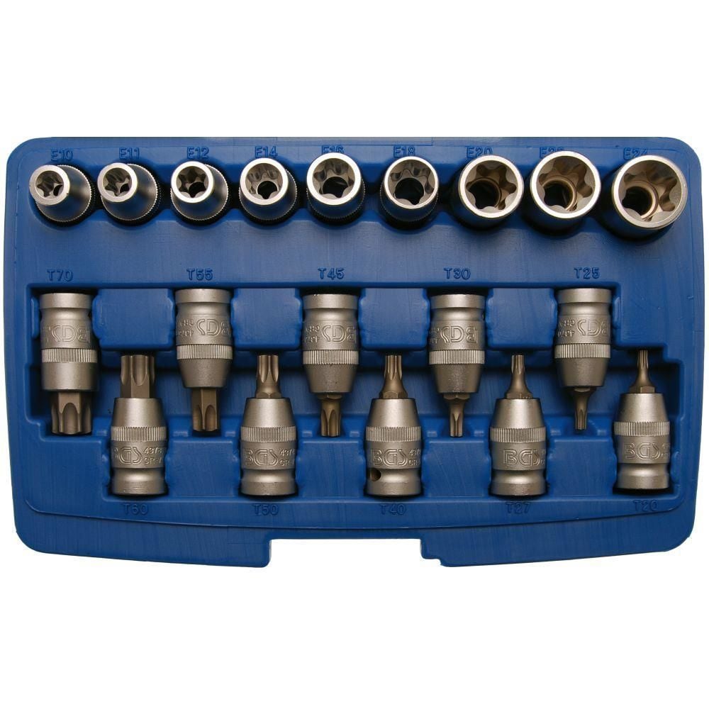 Bgs Lokma Set Torx 1/2 19 Parça (T20-T70 / E10-24)