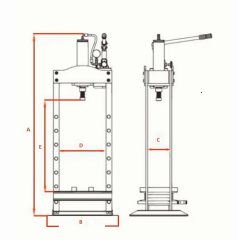 Özsan Hidrolik Pres 10 Ton (Kısa Masa Üstü)