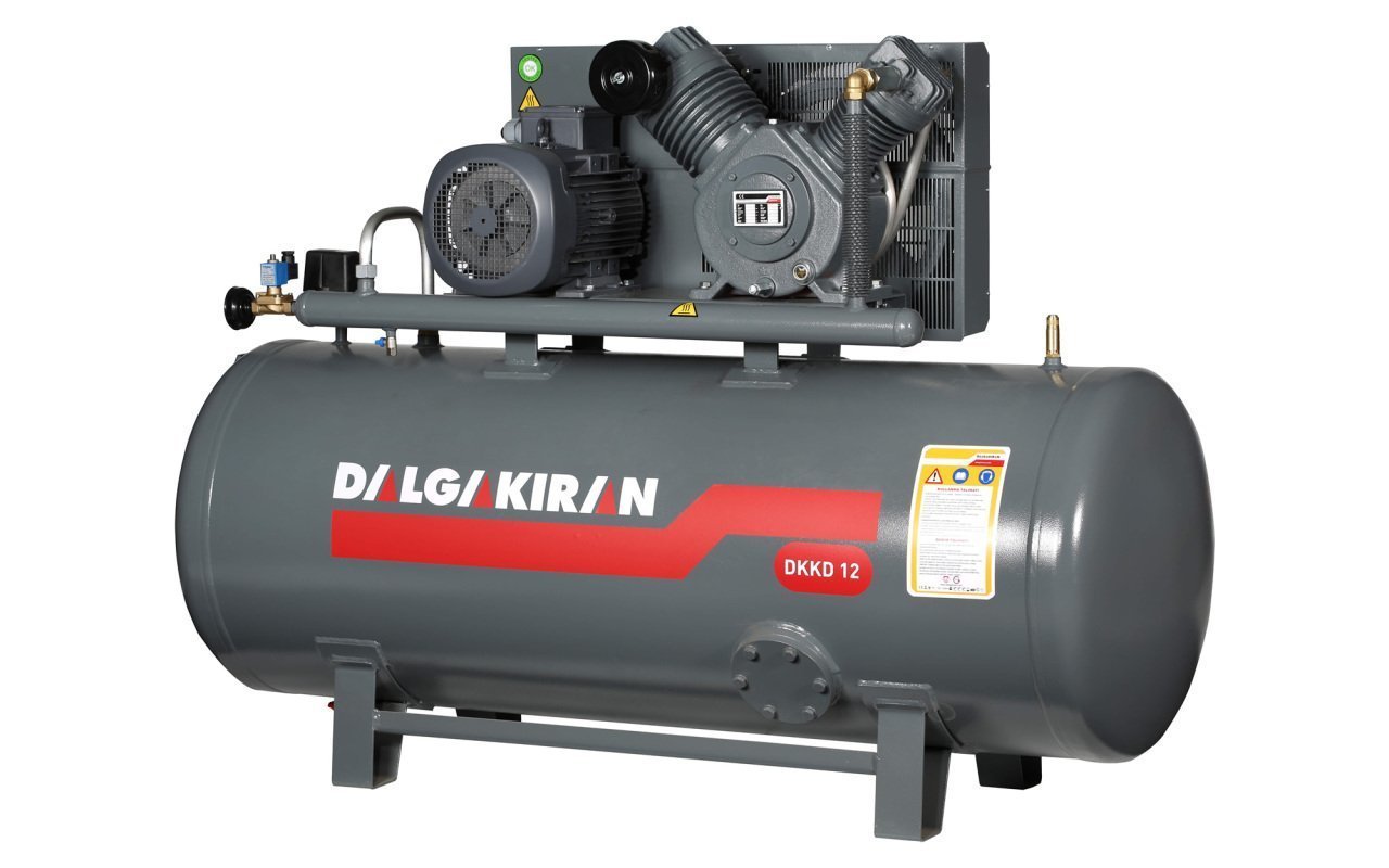 Kompresör Dkkd12 500Lt 12Bar 7,5Kw/10Hp 380v