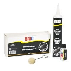 Brio Cam Yapıştırma Mastiği 310 Ml Hızlı + Primer + Primer Fırçası Set