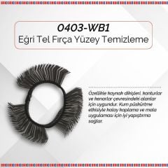 Brio Tel Fırça Yüzey Temizleme Eğri 23 Mm