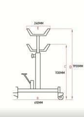 Dikey Şanzıman Krikosu 500 Kg Dk05