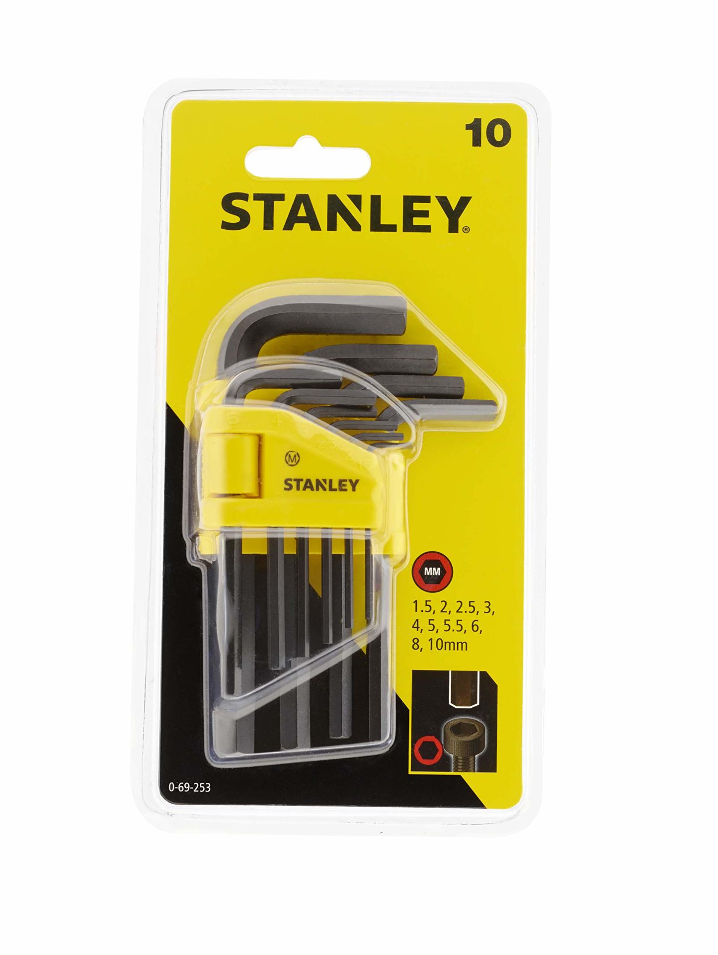 Stanley 0-69-253 10 Parça Allen Anahtar Takımı