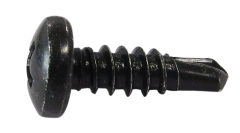 Brio Matkap Uçlu Vida Siyah 48*25 Plaka İçin