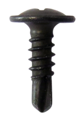 Brio Matkap Uçlu Vida Siyah 48*22 Plaka İçin Geniş Kafa