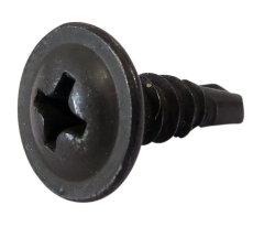 Brio Matkap Uçlu Vida Siyah 48*22 Plaka İçin Geniş Kafa