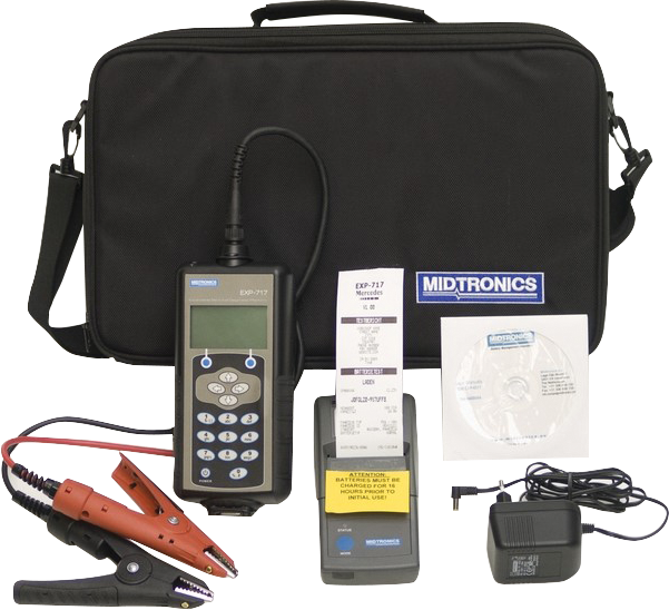Midtronics Akü Test Cihazı Yazıcılı 12V Mercedes Orjinal Exp-717 Kit Binek