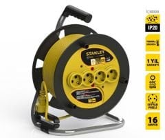 Makaralı Kablo ST-E Serisi IP20 4 Soketli 50 Metre 3x1.5 mm