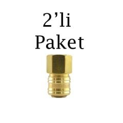 Brio Hava Hortum Dişi Gövde Kamalı 1/2