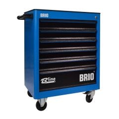 Brio Hareketli Takım Dolabı 6 Çekmece Mavi Boş