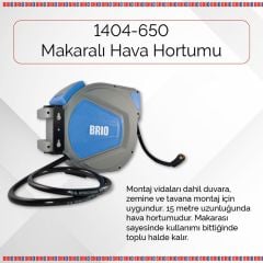 Brio Hava Hortumu Makaralı 15 M