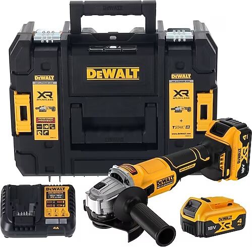 Dewalt DCG407M2T 18V 4.0 Ah Li-ion 125 mm Kömürsüz Çift Akülü Avuç Taşlama