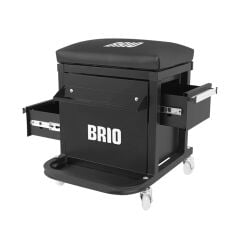 Tamirci Çalışma Sandalyesi Tekerlekli 2 Gözlü