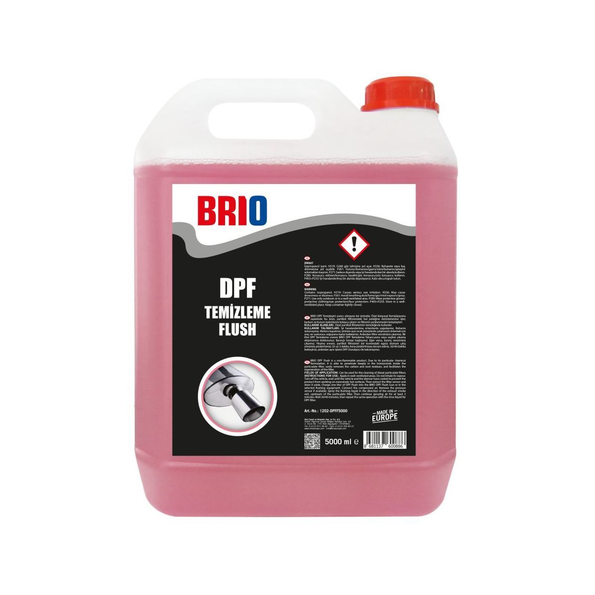 Brio Dpf Dizel Partikül Filtre Kit Temizleme 500Ml