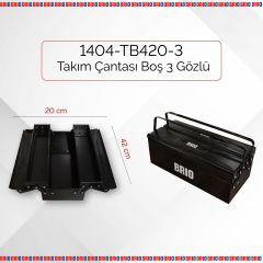 Brio Takım Çantası Boş 3 Gözlü 420 mm