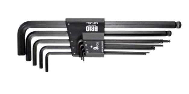 Brio Allen Anahtar Seti Uzun 9 Parça Topbaşlı 1,5-10 Mm