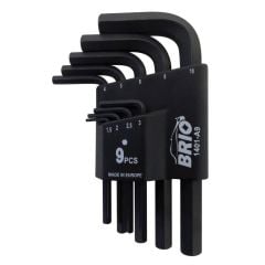 Brio Allen Anahtar Seti Kısa 9 Parça 1,5-10 Mm